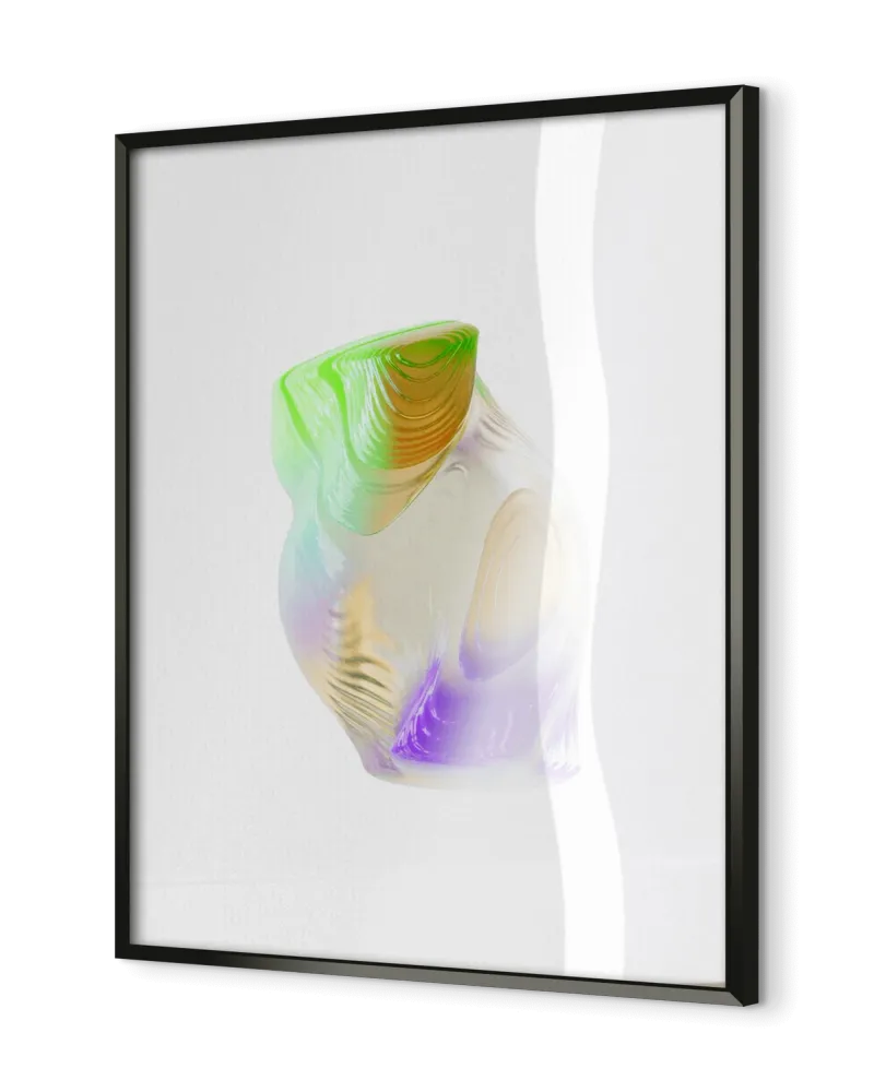 Classic Semi-Glossy Paper Metal Framed Poster